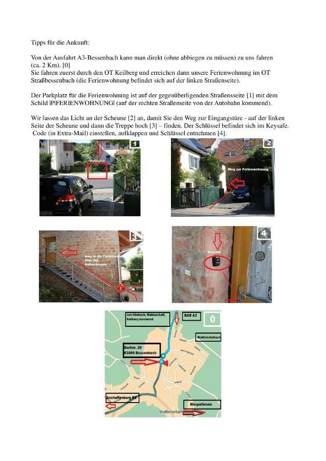Ferienwohnung Spessart Strassbessenbach Zewnętrze zdjęcie